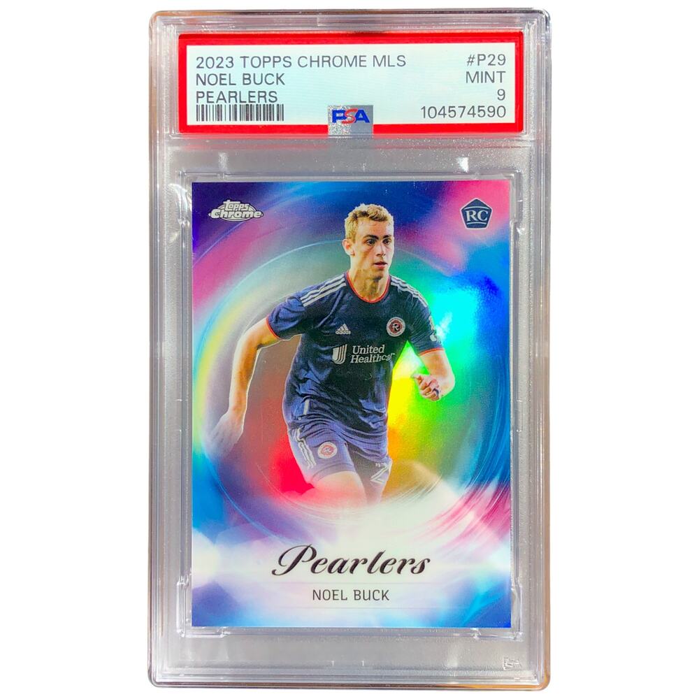 2023 Topps Chrome MLS Pearlers #P-29 Noel Buck New England Revolution PSA 9 Mint
